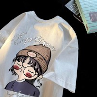 T-Shirt Lengan Pendek Baju Kaos Oversize Wanita